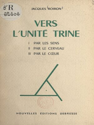 cover image of Vers l'unité trine